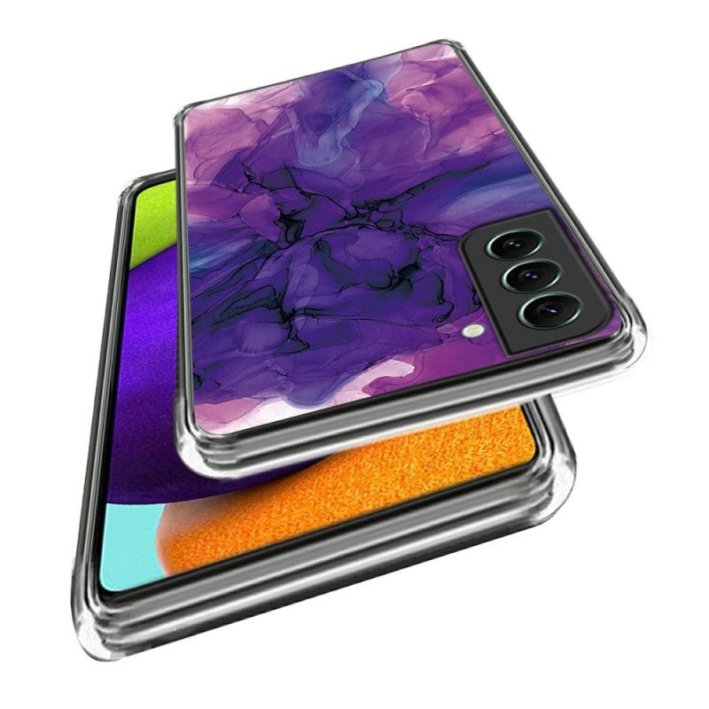 Kryt Samsung Galaxy S24 5g Fialový Abstraktní Mramorový Vzor