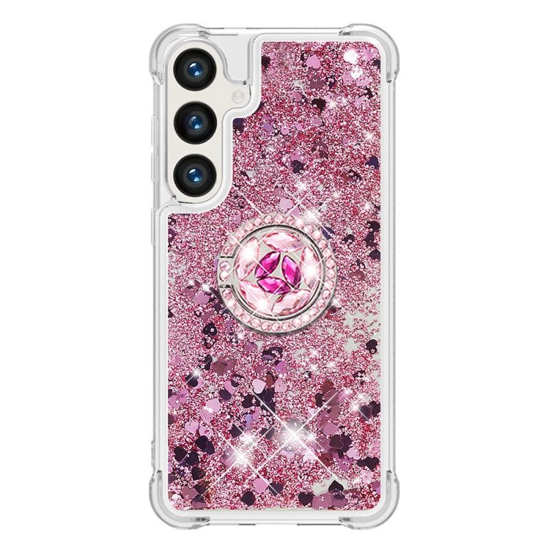 Kryt Samsung Galaxy S24 5g Kryty Na Mobil S Třpytivým Podpůrným Kroužkem