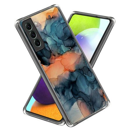 Kryt Samsung Galaxy S24 5g Oranžový Abstraktní Mramorový Vzor