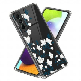 Kryt Samsung Galaxy S24 5g Průhledné Magnólie