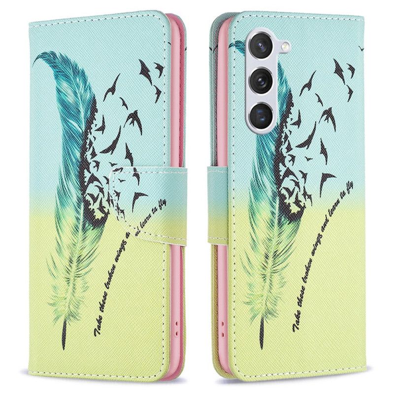 Peněženková Pouzdra Samsung Galaxy S24 5g Kryty Na Mobil Peříčko
