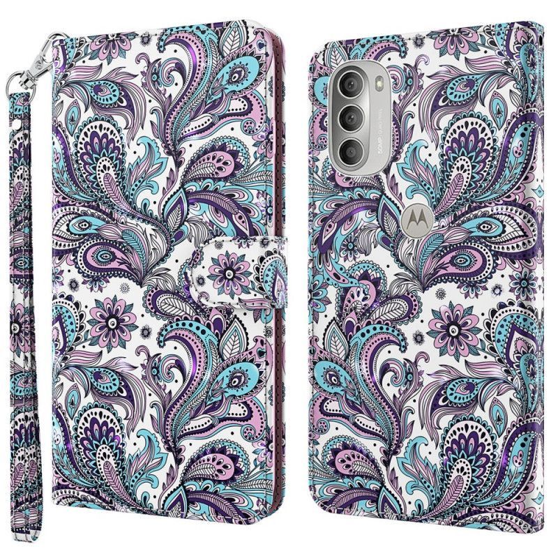 Flipové Pouzdro Na Moto G51 5G Paisley