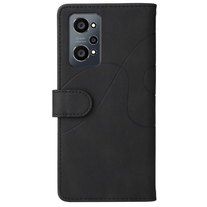 Flipové Pouzdro Na Realme GT Neo 3T / Neo 2 Dvoubarevné Umělecké