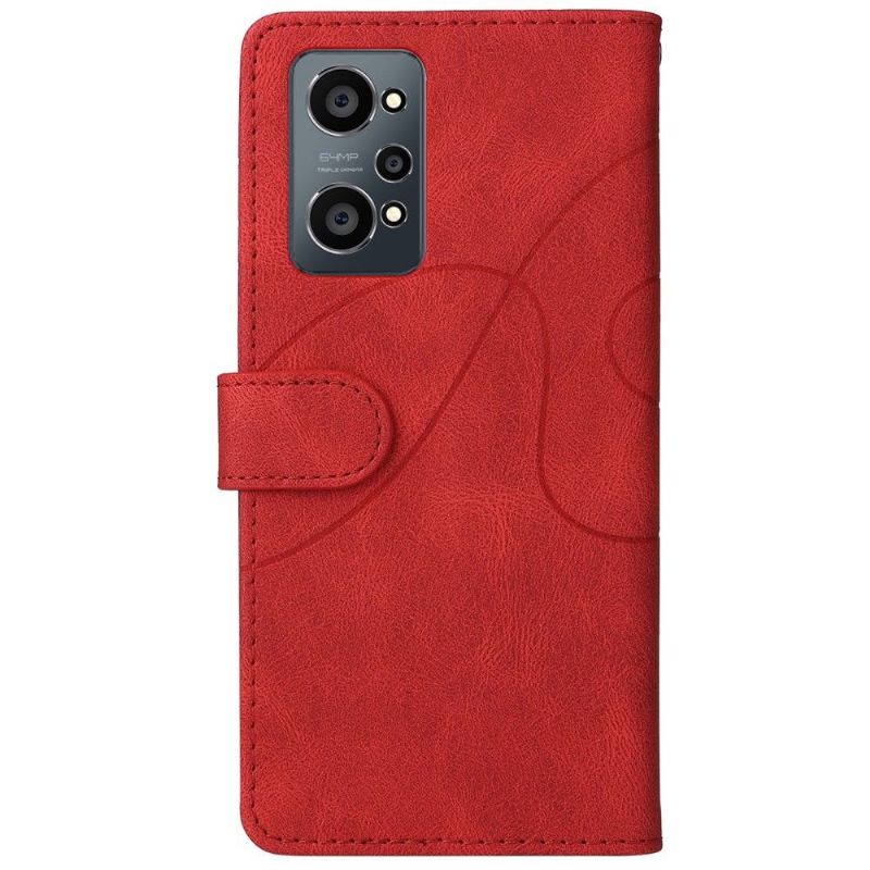 Flipové Pouzdro Na Realme GT Neo 3T / Neo 2 Dvoubarevné Umělecké