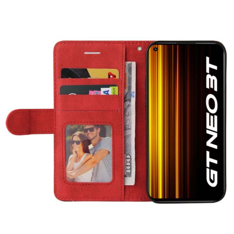 Flipové Pouzdro Na Realme GT Neo 3T / Neo 2 Dvoubarevné Umělecké