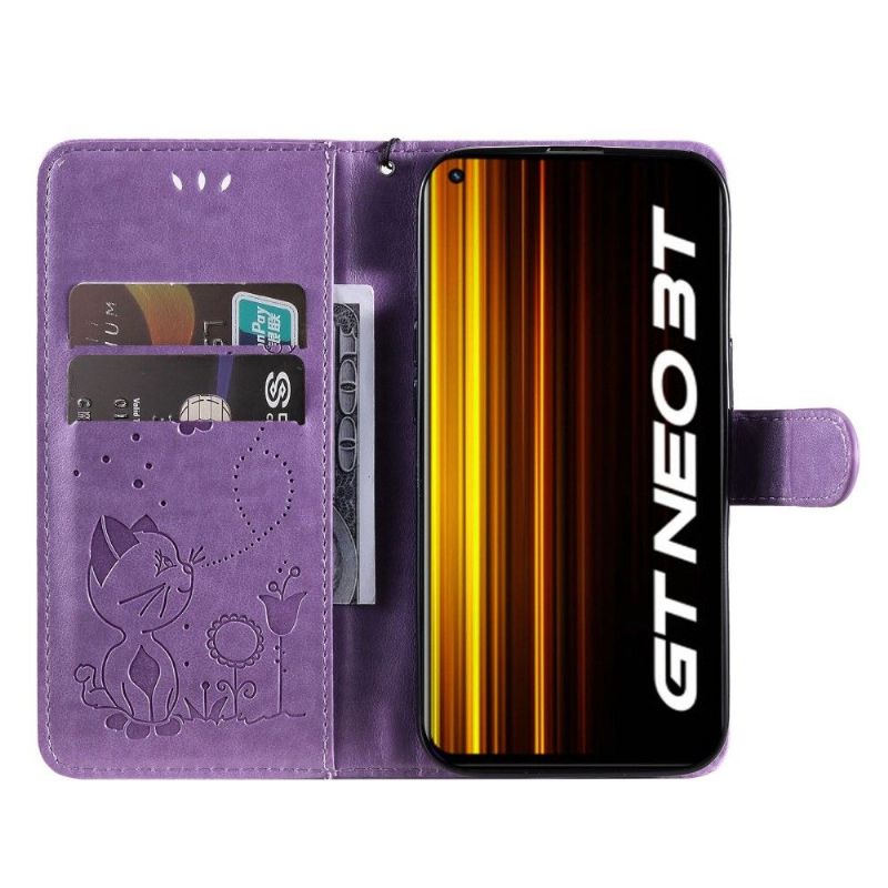 Flipové Pouzdro Na Realme GT Neo 3T / Neo 2 Ilustrace Kat