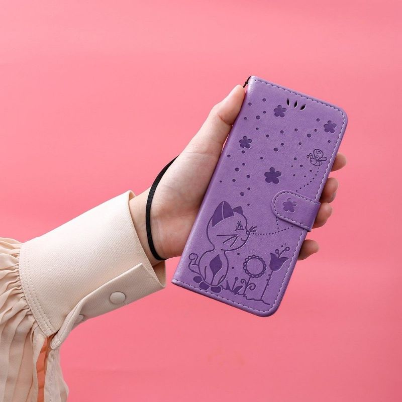 Flipové Pouzdro Na Realme GT Neo 3T / Neo 2 Ilustrace Kat