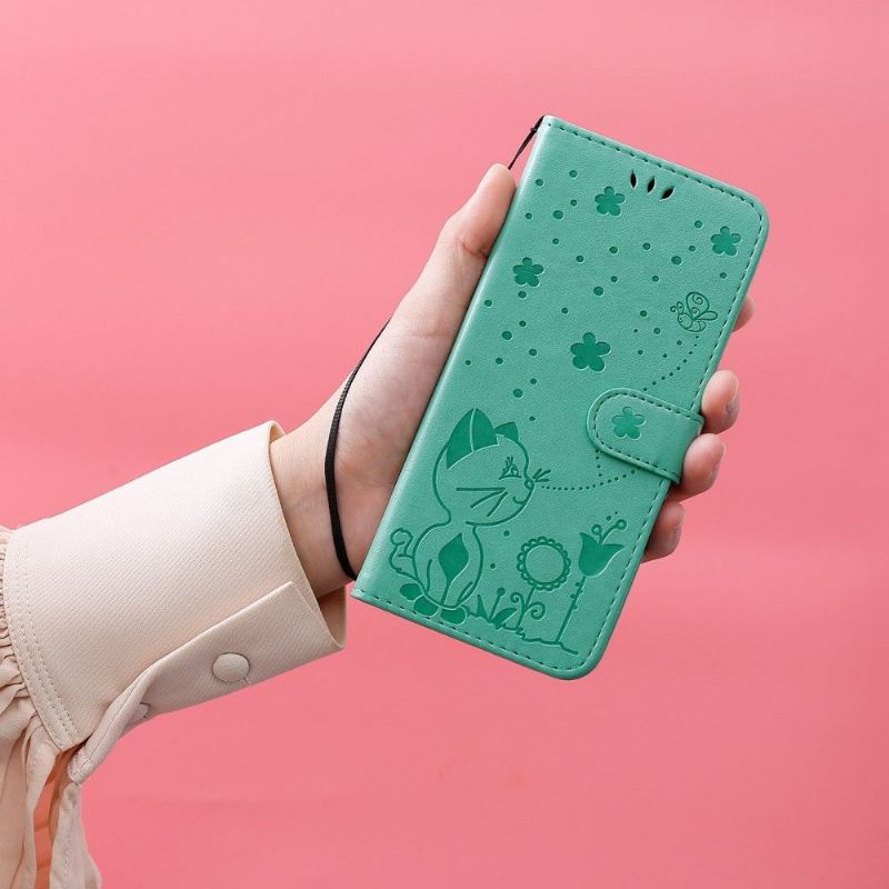 Flipové Pouzdro Na Realme GT Neo 3T / Neo 2 Ilustrace Kat