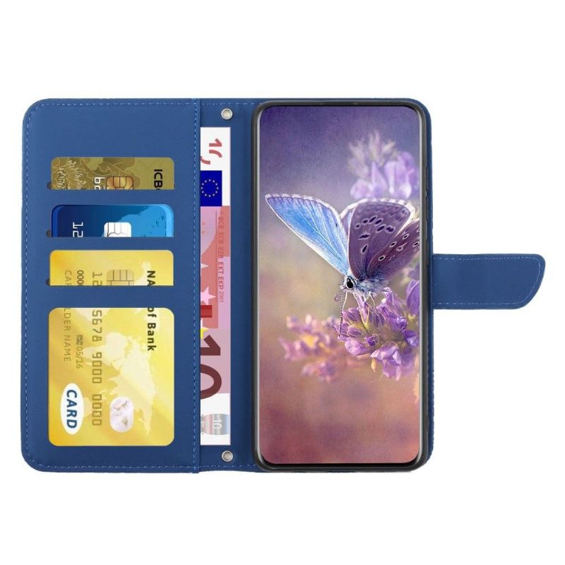 Flipové Pouzdro Na Realme GT Neo 3T / Neo 2 Ilustrace Motýlka A Květiny