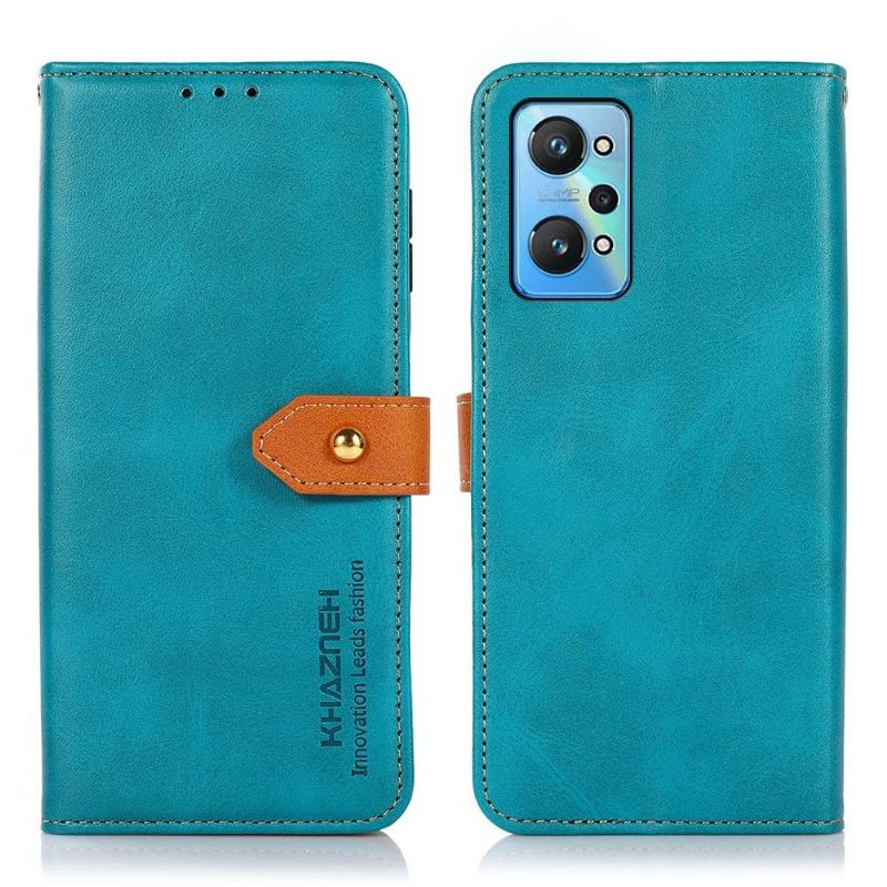 Flipové Pouzdro Na Realme GT Neo 3T / Neo 2 Khazneh Bicolor Umělá Kůže