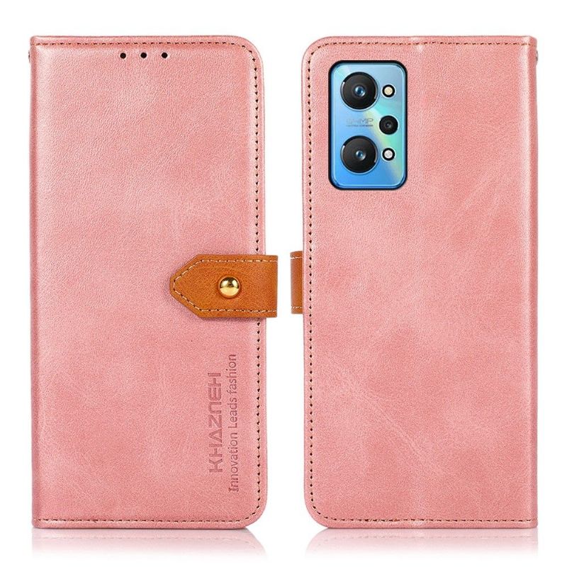 Flipové Pouzdro Na Realme GT Neo 3T / Neo 2 Khazneh Bicolor Umělá Kůže