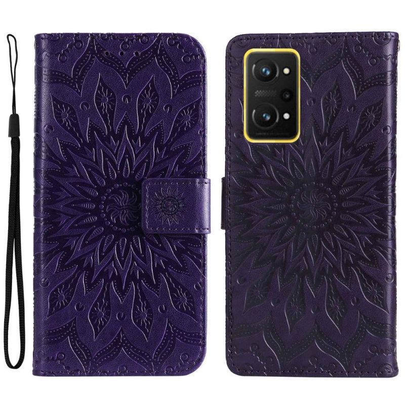 Flipové Pouzdro Na Realme GT Neo 3T / Neo 2 Na Lana Slunečnice