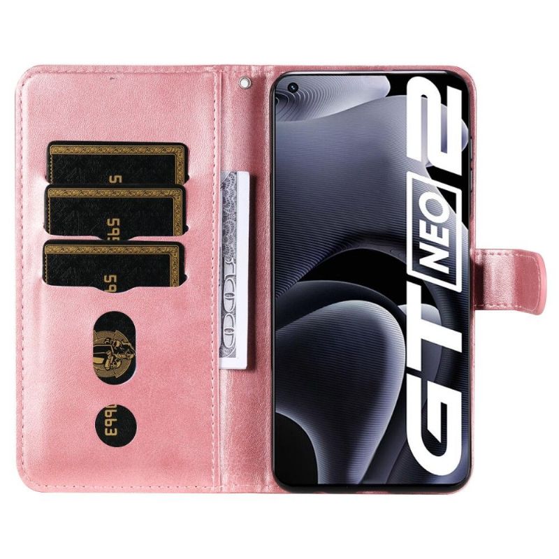 Flipové Pouzdro Na Realme GT Neo 3T / Neo 2 Peněženkové Pouzdro Peněženka Elena