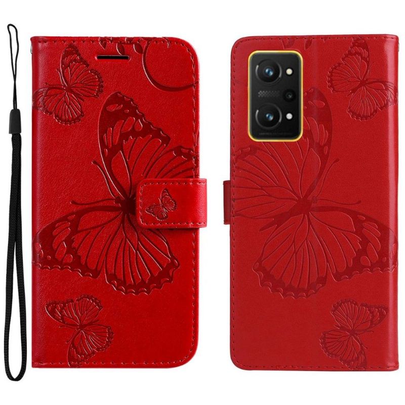 Flipové Pouzdro Na Realme GT Neo 3T / Neo 2 Podpora Motýlů Funkcí