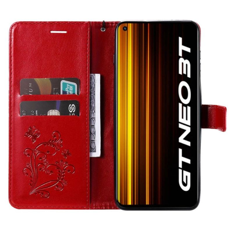 Flipové Pouzdro Na Realme GT Neo 3T / Neo 2 Podpora Motýlů Funkcí