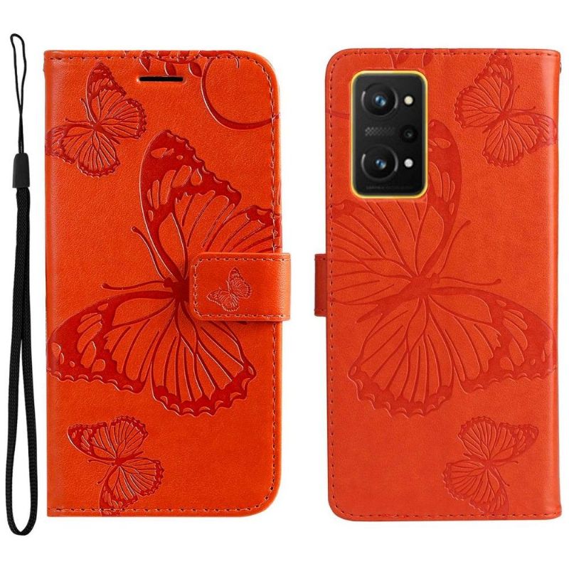 Flipové Pouzdro Na Realme GT Neo 3T / Neo 2 Podpora Motýlů Funkcí