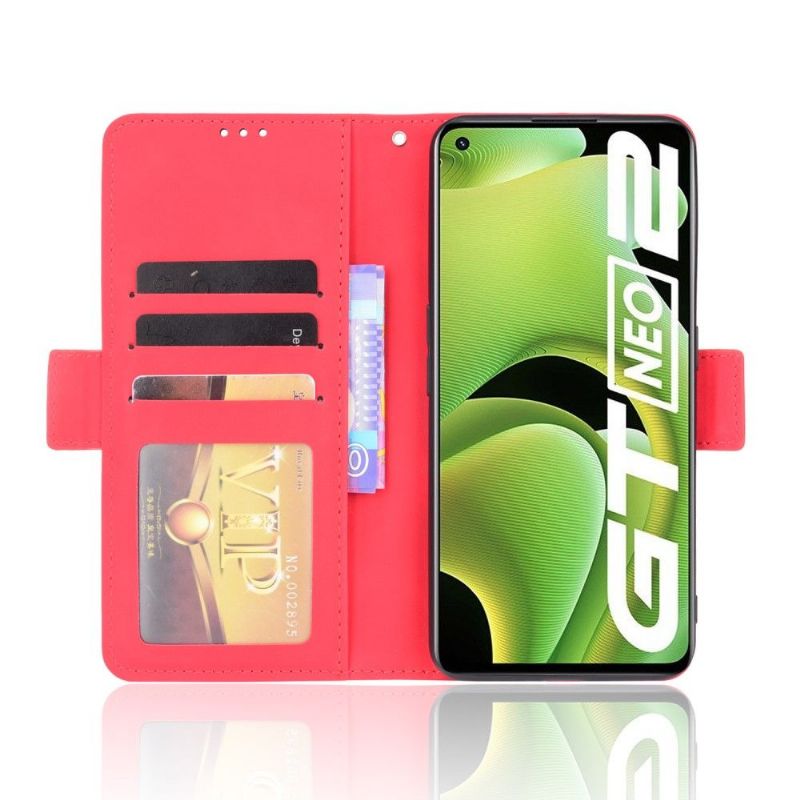 Flipové Pouzdro Na Realme GT Neo 3T / Neo 2 Premium S Držitelem Karty