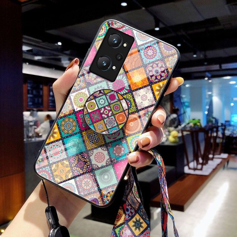 Kryt Na Realme GT Neo 3T / Neo 2 Mandalový Kaleidoskop Se Stojanem