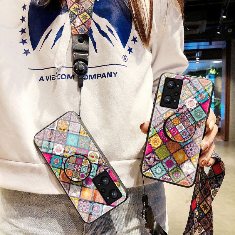 Kryt Na Realme GT Neo 3T / Neo 2 Mandalový Kaleidoskop Se Stojanem