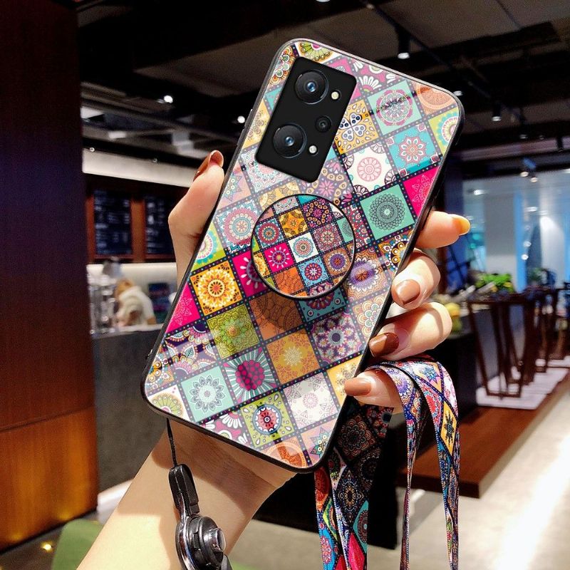 Kryt Na Realme GT Neo 3T / Neo 2 Mandalový Kaleidoskop Se Stojanem