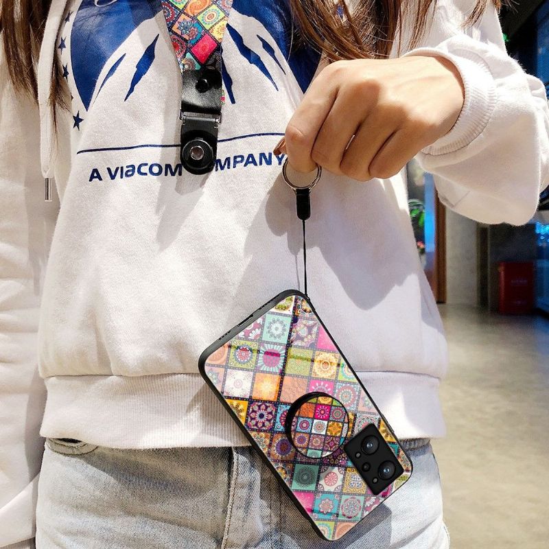 Kryt Na Realme GT Neo 3T / Neo 2 Mandalový Kaleidoskop Se Stojanem