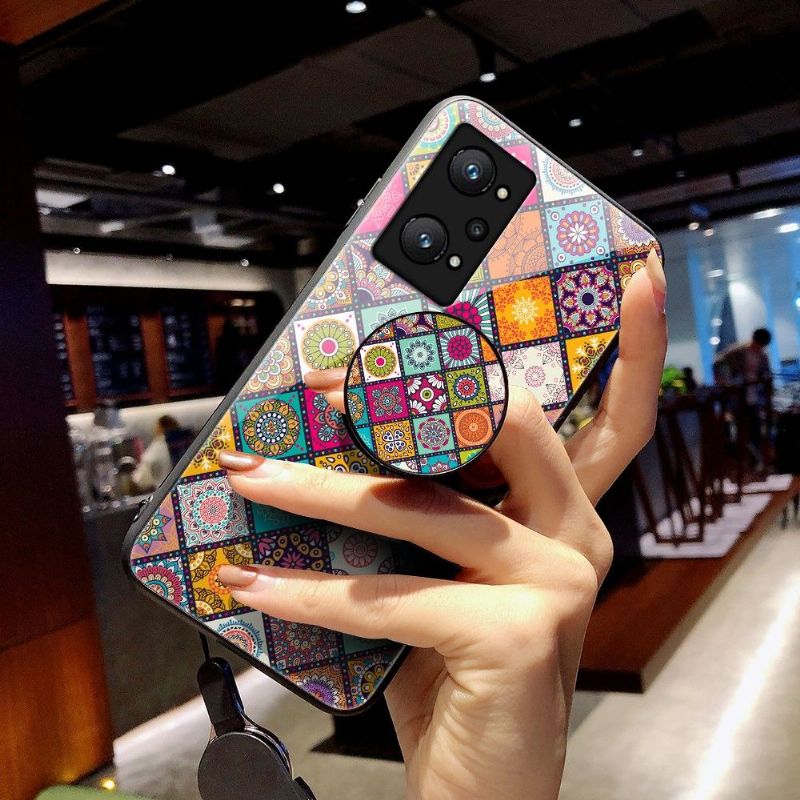 Kryt Na Realme GT Neo 3T / Neo 2 Mandalový Kaleidoskop Se Stojanem
