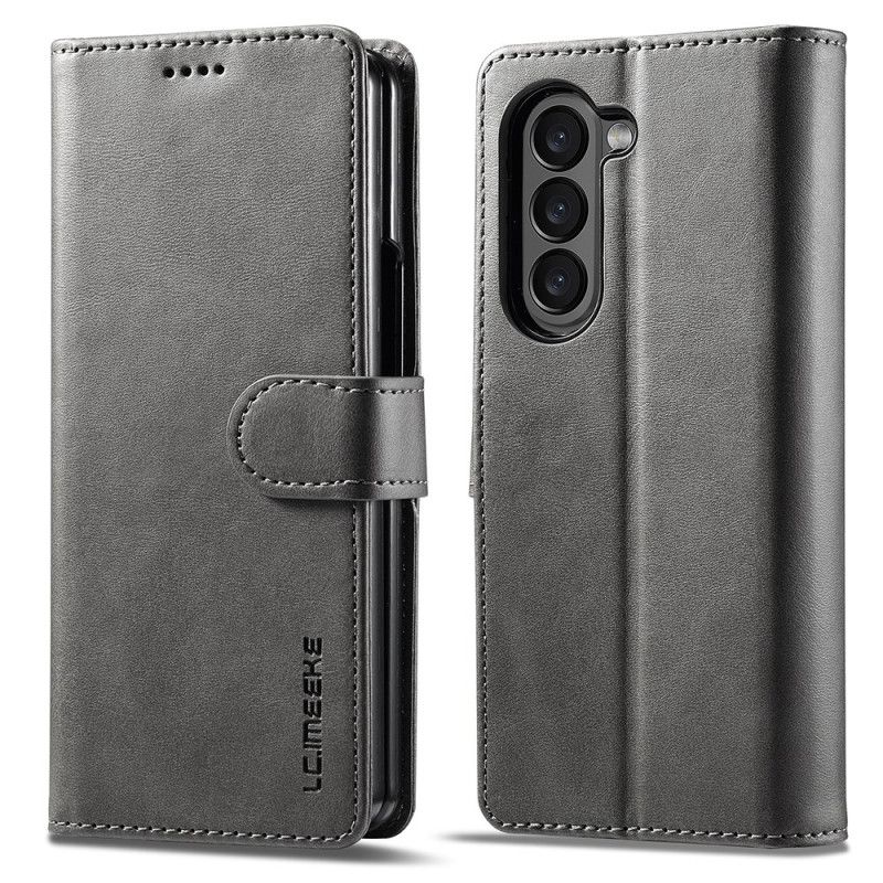 Kožený Kryt Samsung Galaxy Z Fold 6 Imitace Kůže Lc.imeeke