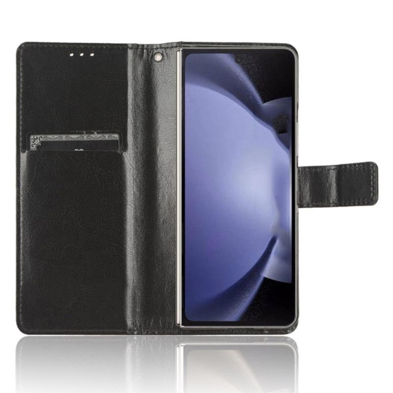 Kožený Kryt Samsung Galaxy Z Fold 6 Okázalá Umělá Kůže