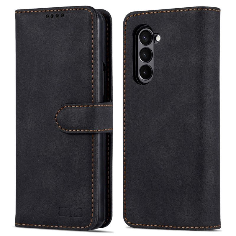 Kožený Kryt Samsung Galaxy Z Fold 6 Semišový Efekt Azns