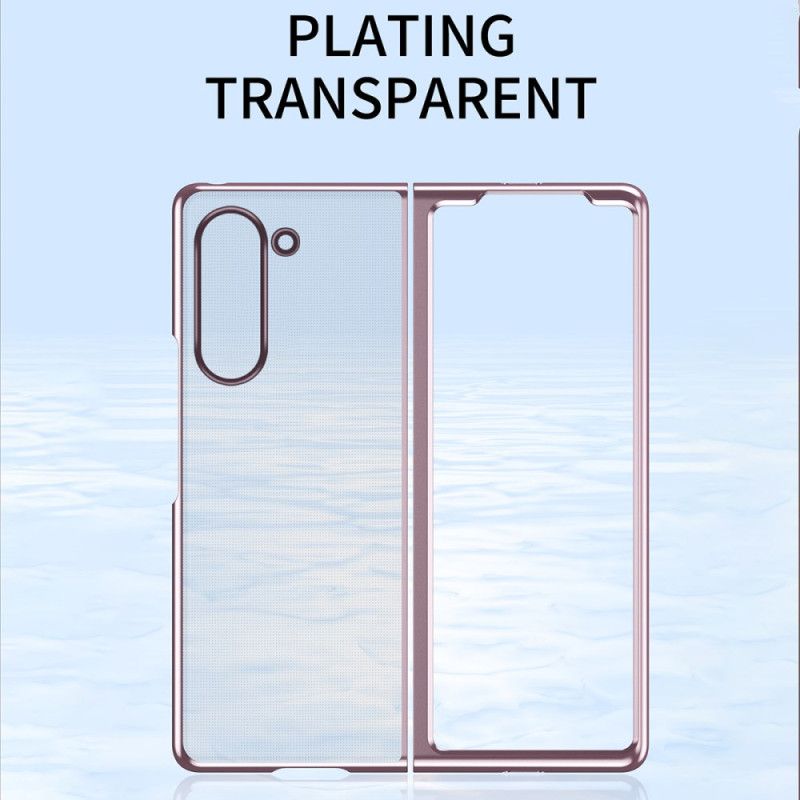 Kryt Samsung Galaxy Z Fold 6 Průhledné Kovové Okraje