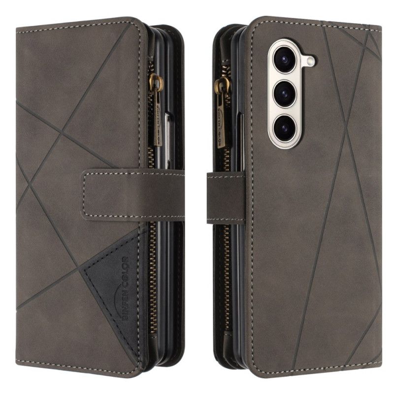 Peněženková Pouzdra Samsung Galaxy Z Fold 6 Kryty Na Mobil Peněženka Binfen Color Geometry