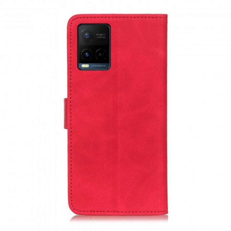 Kožené Pouzdro Na Vivo Y21 Matná Vintage Leather Effect Khazneh