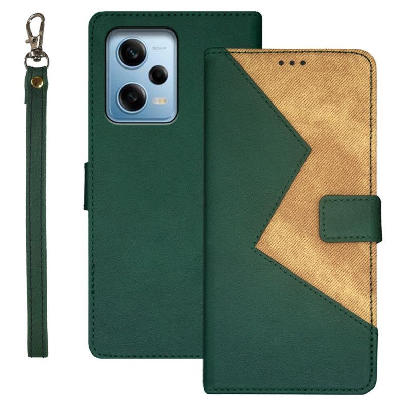 Flipové Pouzdro Na Xiaomi Redmi Note 12 Pro Dvoubarevná Idewei