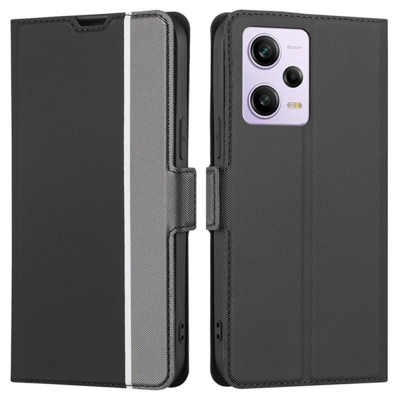 Flipové Pouzdro Na Xiaomi Redmi Note 12 Pro Jemná Bicolor