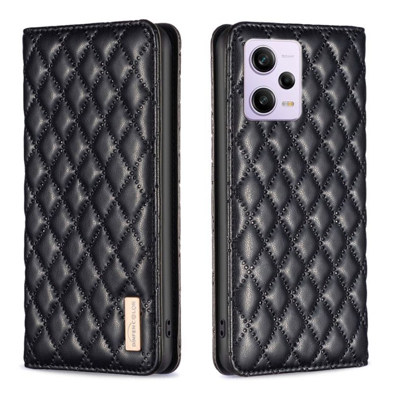 Kryty Na Mobil Na Xiaomi Redmi Note 12 Pro Flipové Pouzdro Prošívaná Binfen Color