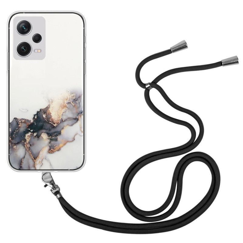 Kryty Na Mobil Na Xiaomi Redmi Note 12 Pro Na Lana S Mramorovou Šňůrou