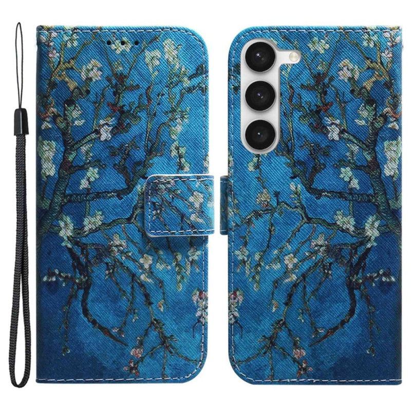 Flipové Pouzdro Na Samsung Galaxy S23 5G Kvetoucí Větve