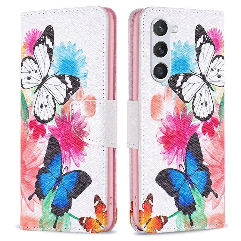 Flipové Pouzdro Na Samsung Galaxy S23 5G Motýli