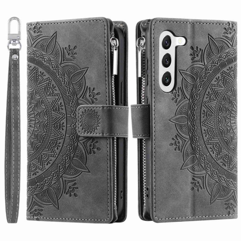 Flipové Pouzdro Na Samsung Galaxy S23 5G Multifunkční Mandala