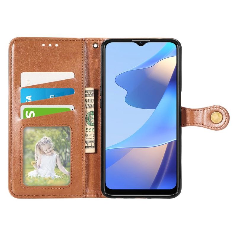 Flipové Pouzdro Na Oppo A16 / A16s Držák Na Karty Z Umělé Kůže Indila