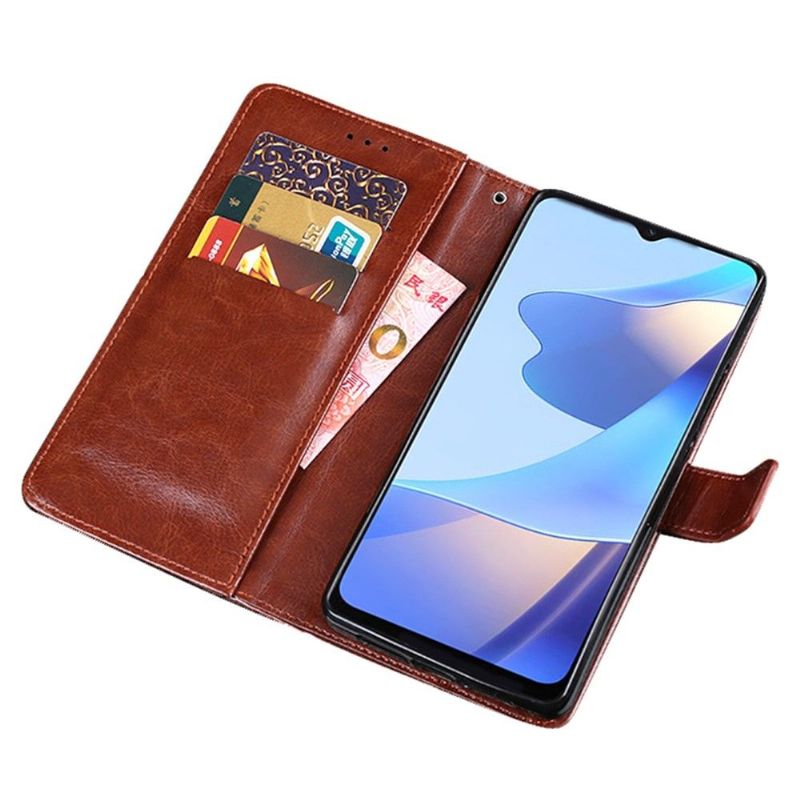 Flipové Pouzdro Na Oppo A16 / A16s Kožené Pouzdro Kožený Efekt Idewei Folio