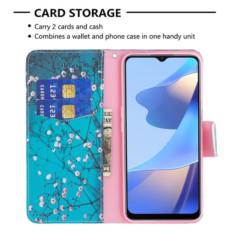 Flipové Pouzdro Na Oppo A16 / A16s Kvetoucí Větve