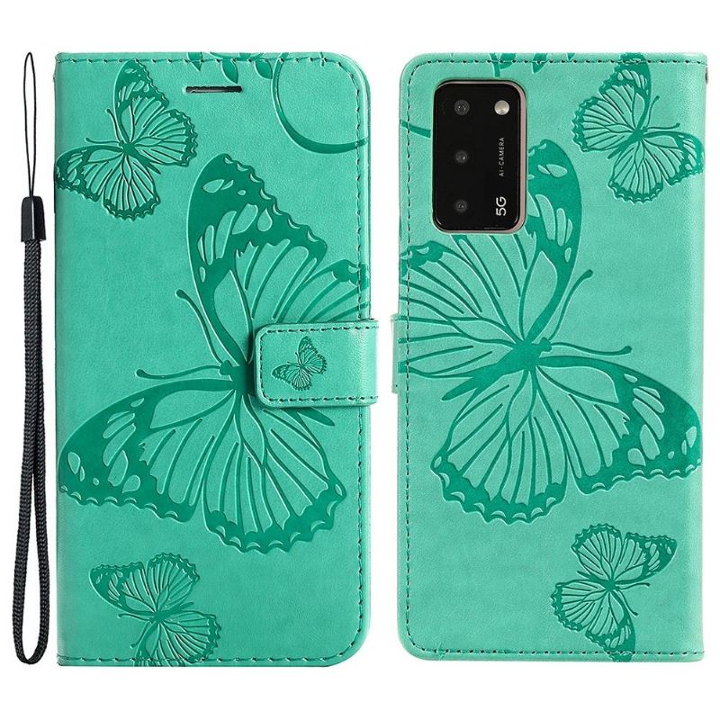 Flipové Pouzdro Na Oppo A16 / A16s Podpora Motýlků Funkcí