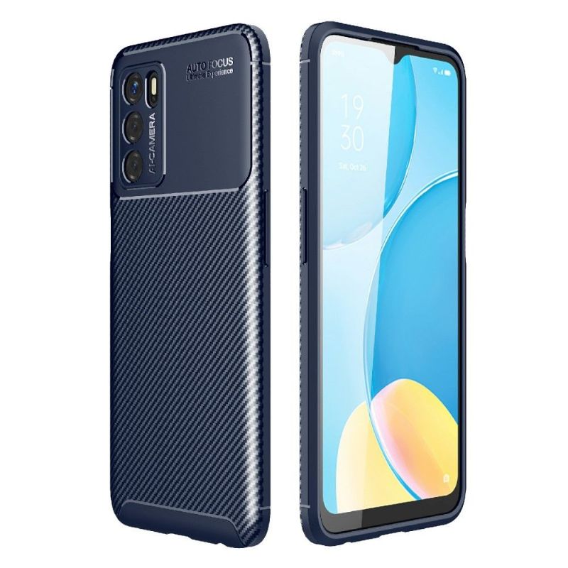 Kryt Na Oppo A16 / A16s Styl Uhlíkových Vláken