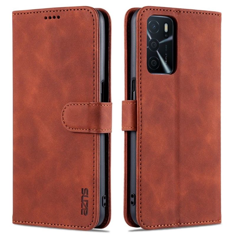 Pouzdra Na Oppo A16 / A16s Flipové Pouzdro Držitel Karty Azns