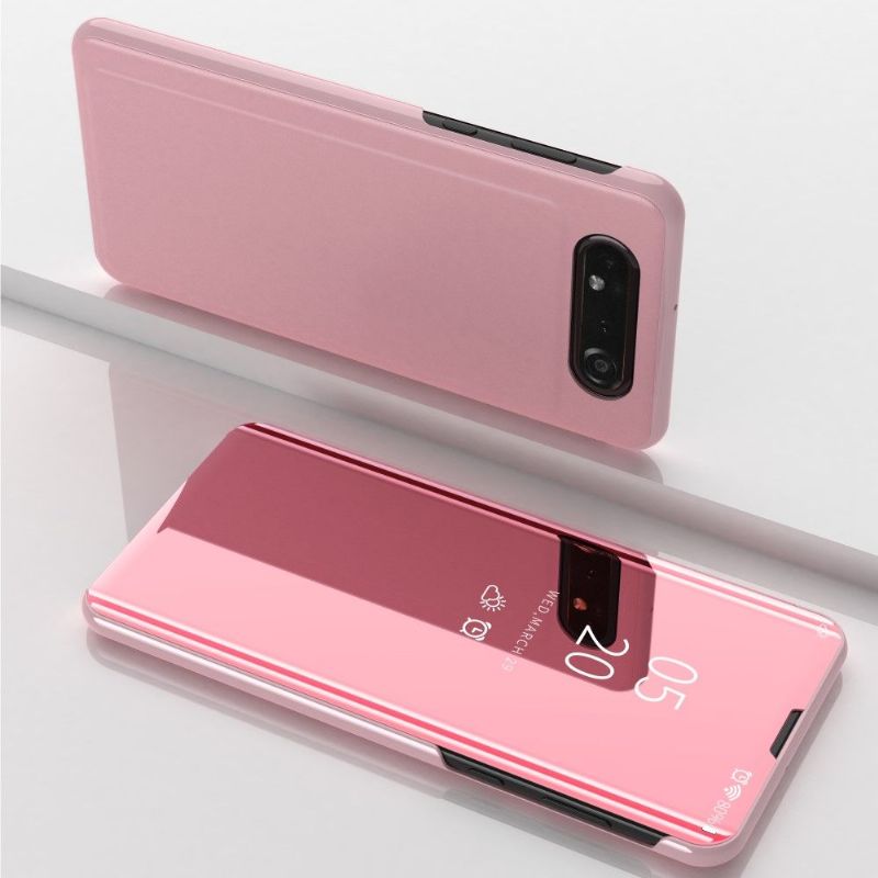 Kryty Na Mobil Na Samsung Galaxy A80 Flipové Pouzdro Zrcadlový Efekt