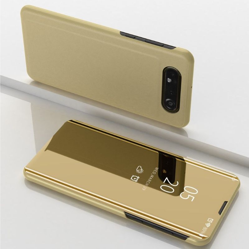 Kryty Na Mobil Na Samsung Galaxy A80 Flipové Pouzdro Zrcadlový Efekt