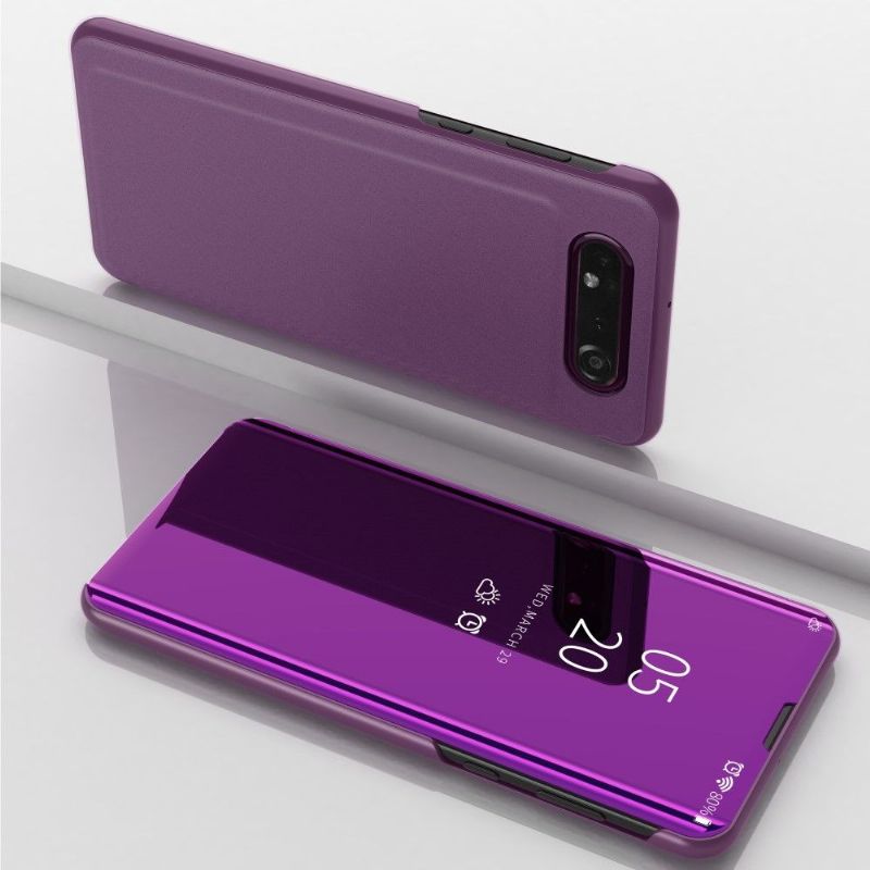 Kryty Na Mobil Na Samsung Galaxy A80 Flipové Pouzdro Zrcadlový Efekt