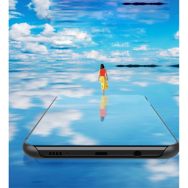 Kryty Na Mobil Na Samsung Galaxy A80 Flipové Pouzdro Zrcadlový Efekt