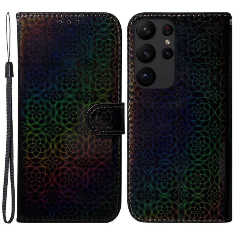 Flipové Pouzdro Na Samsung Galaxy S23 Ultra 5G Diskotékový Styl